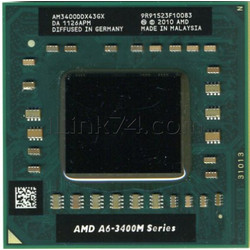 Процессор для ноутбука AMD A6-Series A6-3400M - AM3400DDX43GX с разбора