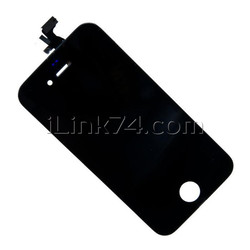 Дисплей (LCD экран) для Apple iPhone 4, с тачскрином, черный, AAA