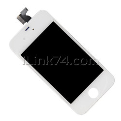 Дисплей (LCD экран) для Apple iPhone 4S, с тачскрином, белый, AAA