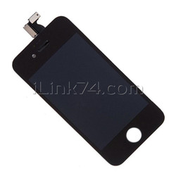 Дисплей (LCD экран) для Apple iPhone 4S, с тачскрином, черный, AAA