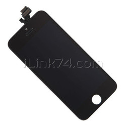 Дисплей (LCD экран) для Apple iPhone 5, с тачскрином, черный, AAA