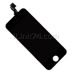 Дисплей (LCD экран) для Apple iPhone 5C, с тачскрином, черный, AAA