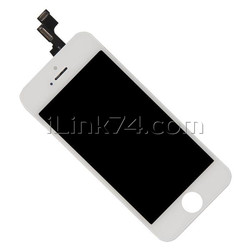 Дисплей (LCD экран) для Apple iPhone 5S, с тачскрином, белый, AAA