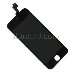 Дисплей (LCD экран) для Apple iPhone SE, с тачскрином, черный, AAA
