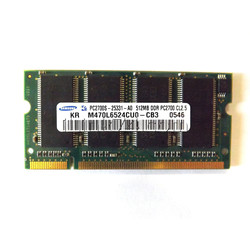 Оперативная память SO-DIMM Samsung DDR 512Mb PC2700