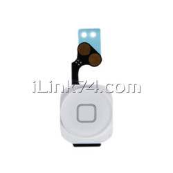 Шлейф кнопки HOME для Apple iPhone 5 в сборе, белый / 821-1474-A