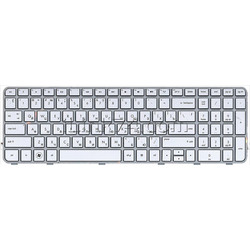 Клавиатура для ноутбука HP DV6-6000 / 643215-251 серебро