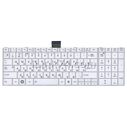 Клавиатура для ноутбука Toshiba Satellite C850 / C870 / C875 / MP-11B56SU-528W Белая