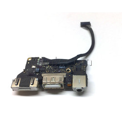 Плата питания I/O Power Board 820-3214-A, MagSafe 2, USB 3.0, AudioBoard для MacBook Air 13 A1466 с разбора