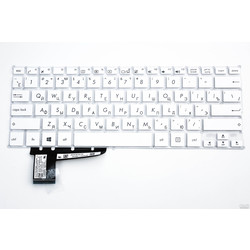 Клавиатура для ноутбука Asus S200 / X201E / 0KNB0-1120RU00 Белая