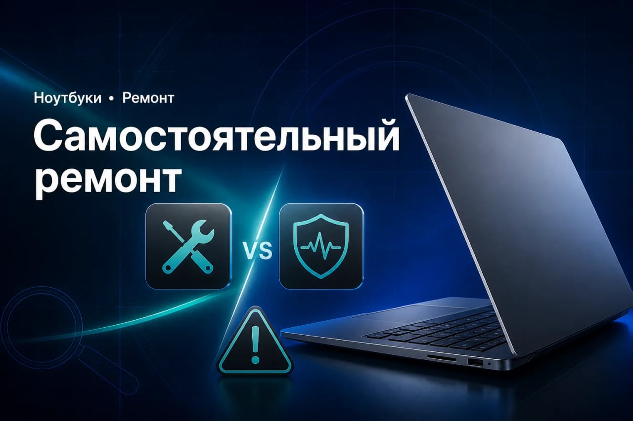 Самостоятельный ремонт ноутбука и профессиональная диагностика: сравнение рисков