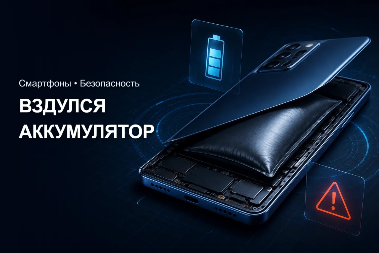 Что делать, если вздулся аккумулятор телефона Телефон с приподнятым экраном из-за вздутого аккумулятора и предупреждением об опасности