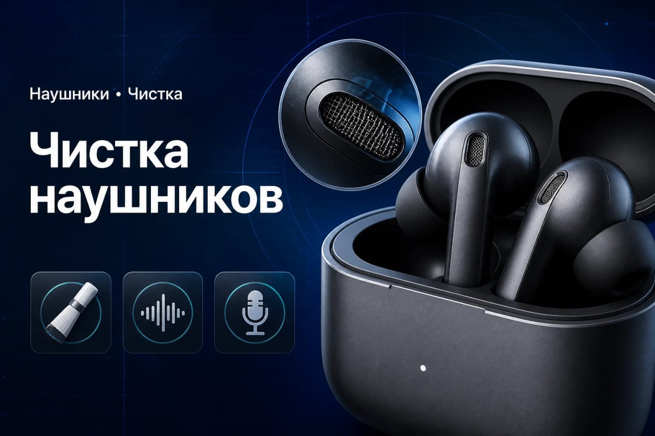 Зачем нужна профессиональная чистка наушников Профессиональная чистка беспроводных наушников, динамиков и защитных сеток